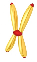 Chromosome with telomeres